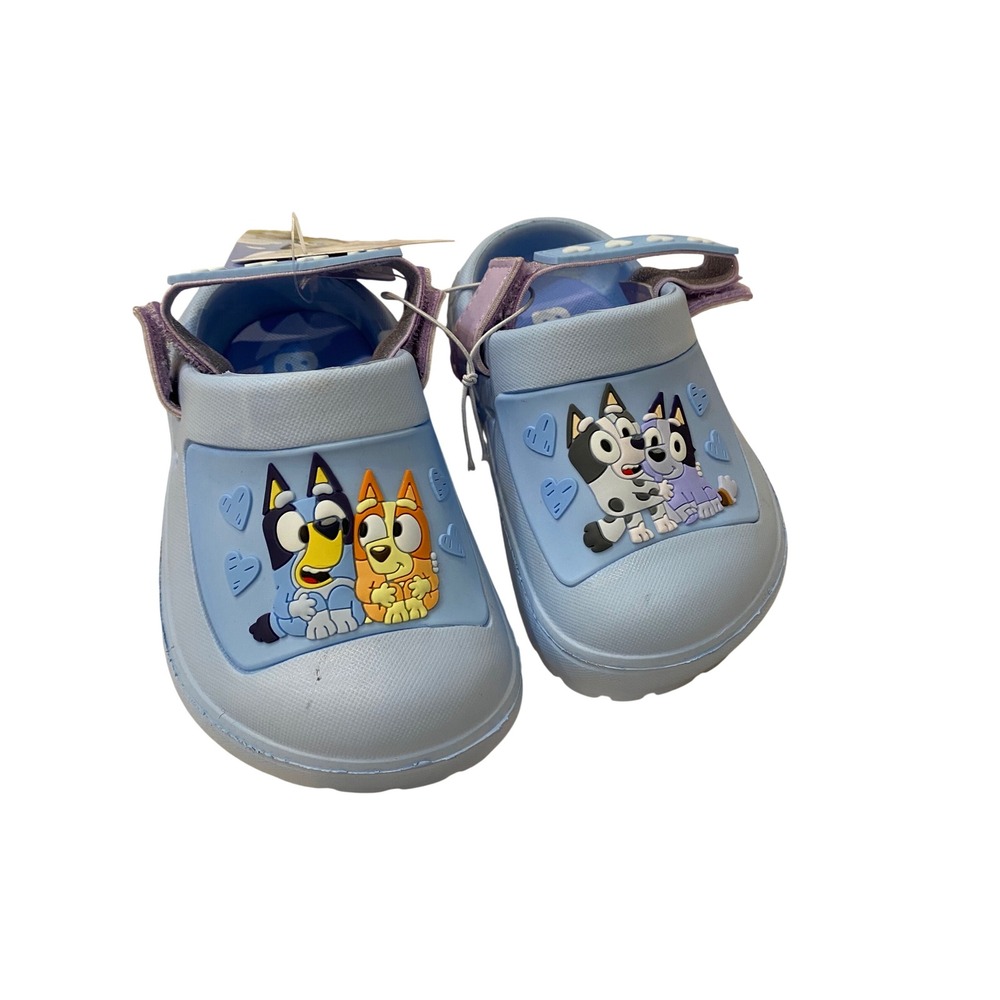 Ground Up‎ Bluey Bingo Muffin Socks Blue Clogs Toddler Size 5 ECBY6072JC